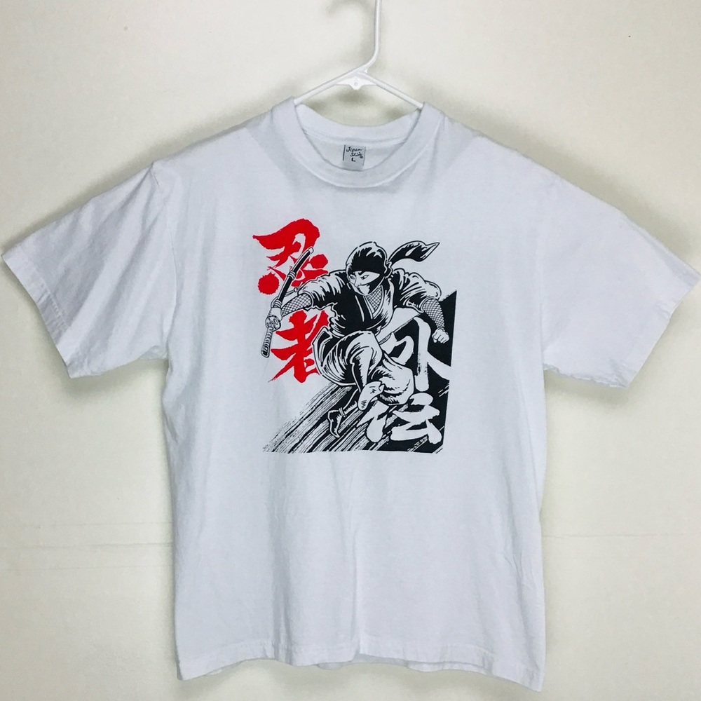 Japan Shine mens short sleeve Ninja graphic tee shirt medium